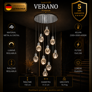 Lustra LED Premium Verano Silver Echivalent 650W