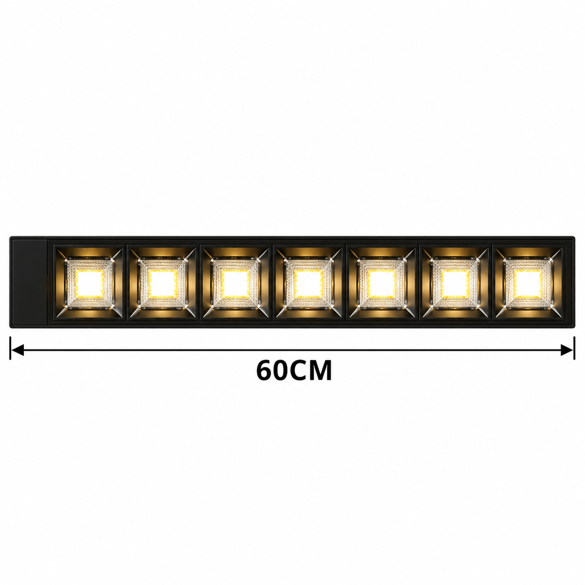 Corp Liniar LED Interconectabil Negru Moura 60CM | 30W | 6500K