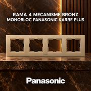 Rama 4 Mecanisme Bronz Monobloc Panasonic Karre Plus