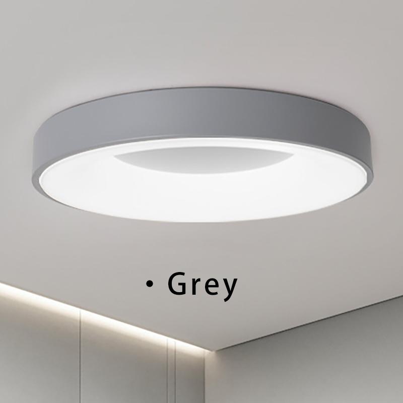 Plafoniera LED LIND Gri Rotunda 38CM Lumina Rece Echivalent 250W
