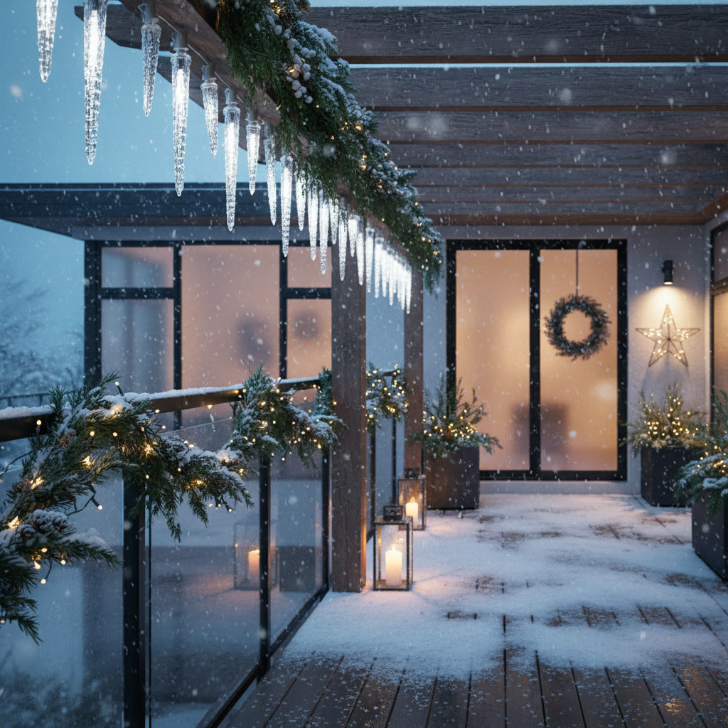 Instalatie LED Turturi PREMIUM Coldvale 160 LED-uri 2.7m Fir Alb IP44