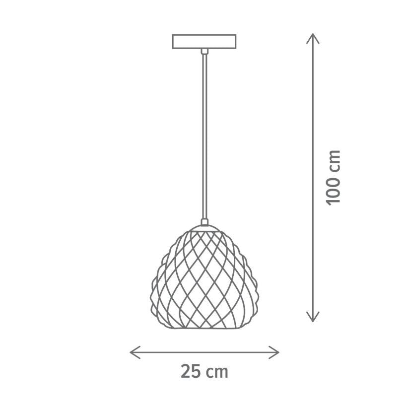 Pendul DIAMOND Unique 1xE27 Gold