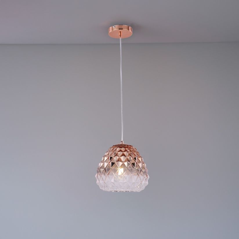Pendul DIAMOND Unique 1xE27 Rose Gold