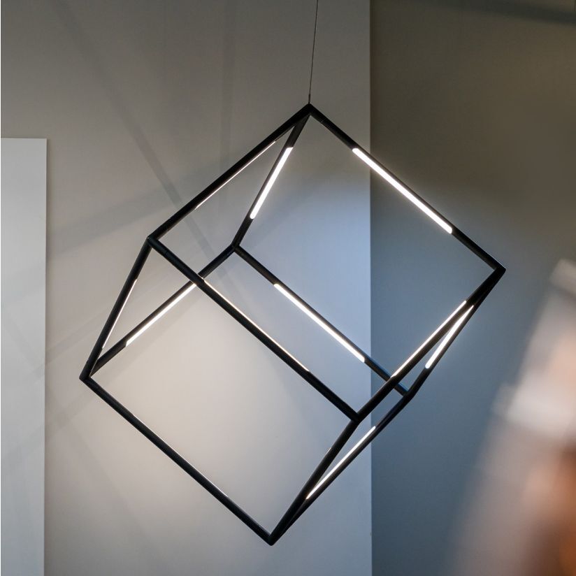 Pendul LED DICE Unique 48W Black Echivalent 150W