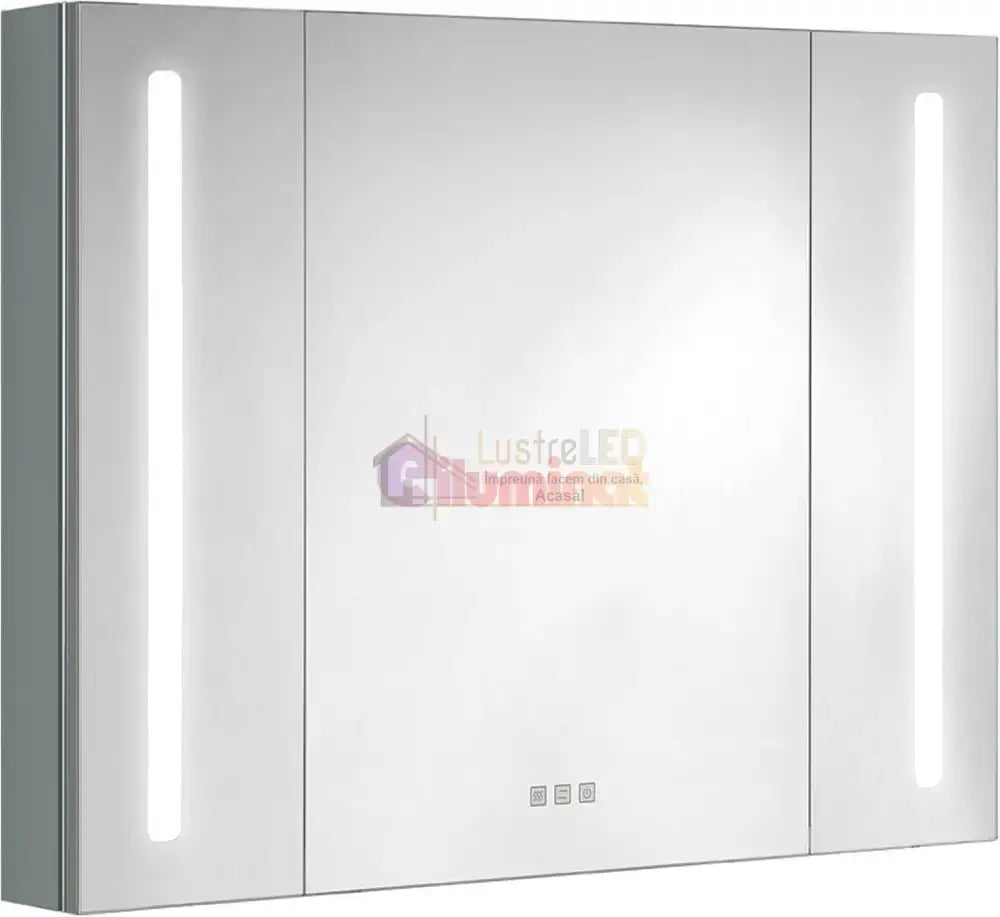 Dulap Baie Cu Oglinda LED Lyte Functii Multiple 80X70CM / GRI LED MIRROR