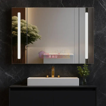 Dulap Baie Cu Oglinda LED Lyte Lumina si Dezaburire 100x70CM