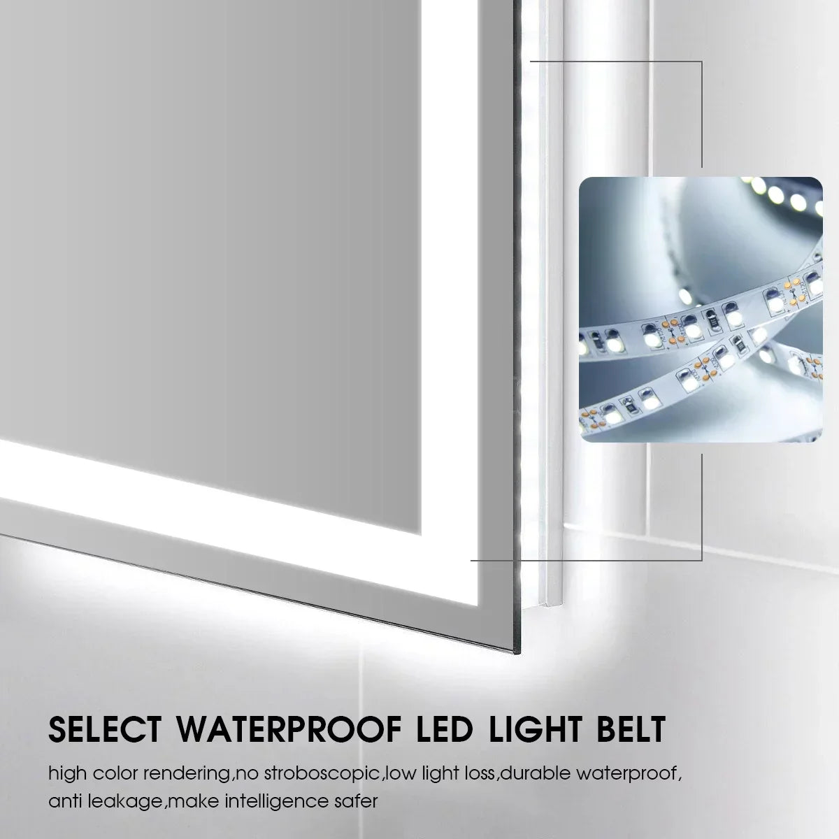 Oglinda LED 120x70cm Functie Dezaburire si Touch J23