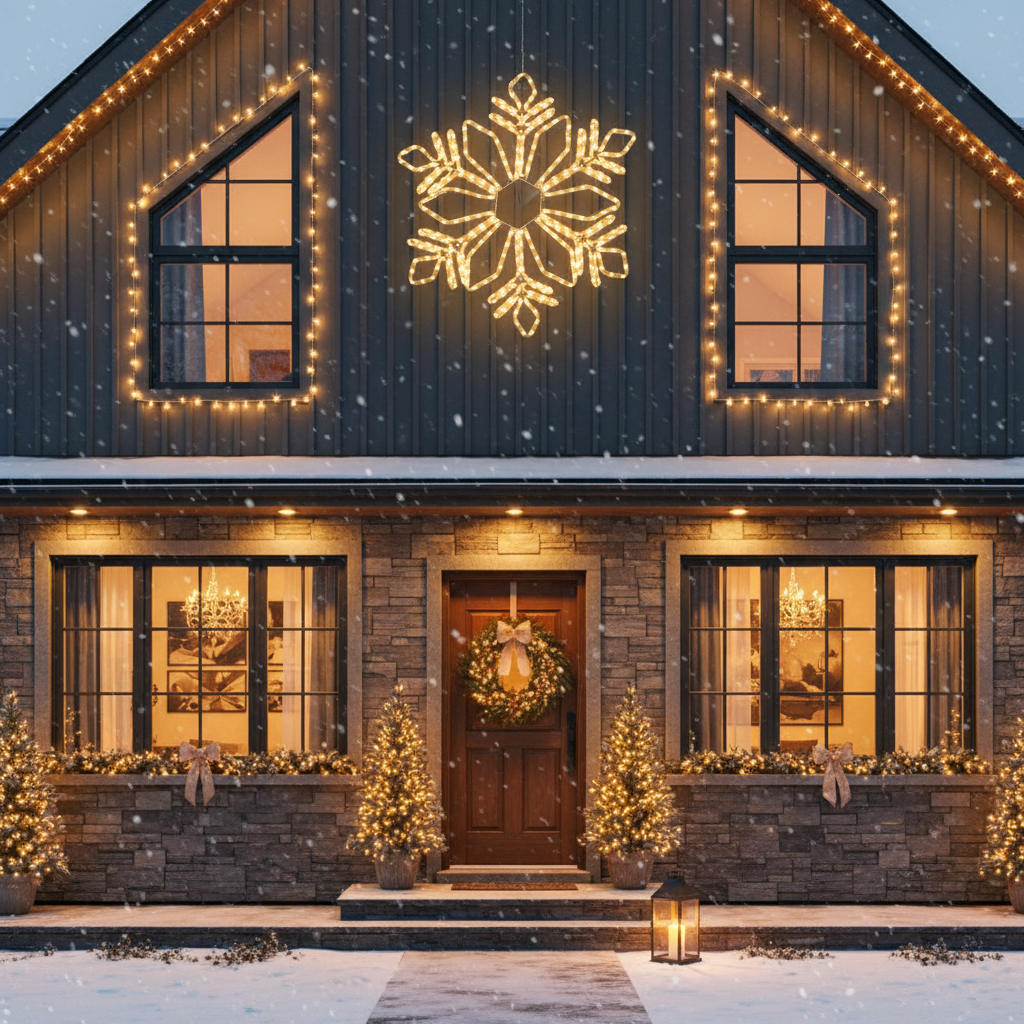 Fulg de Nea Decorativ LED Starfell 78cm IP44