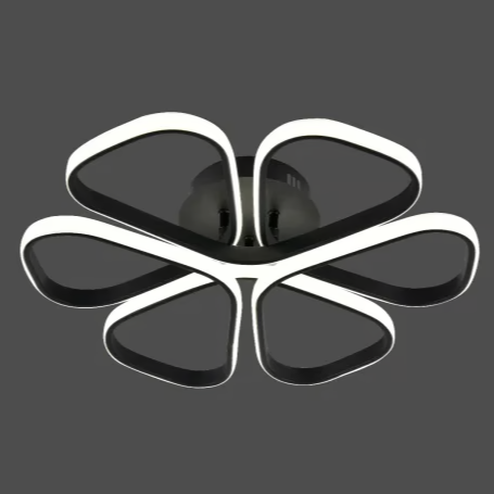 Lustra LED ISCHIA BLACK Echivalent 400W cu Telecomanda