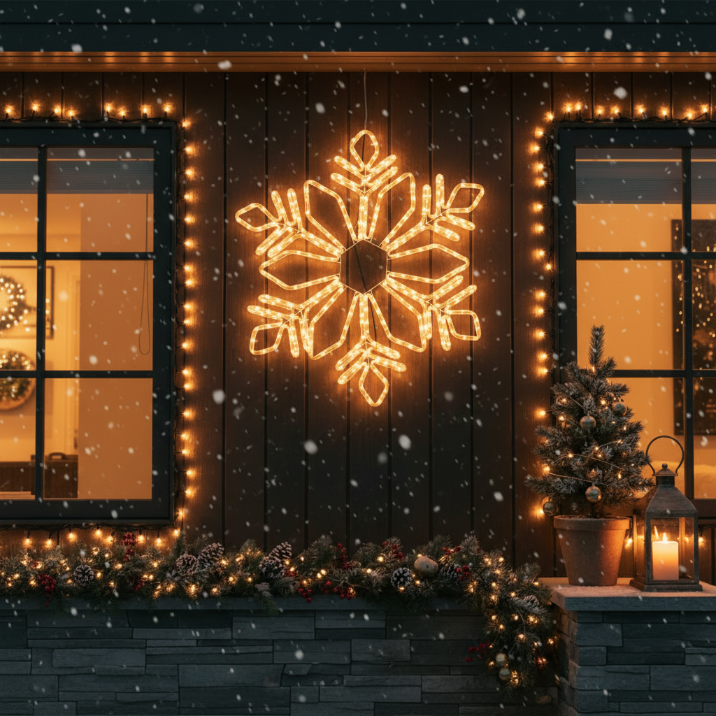 Fulg de Nea Decorativ LED Starfell 78cm IP44