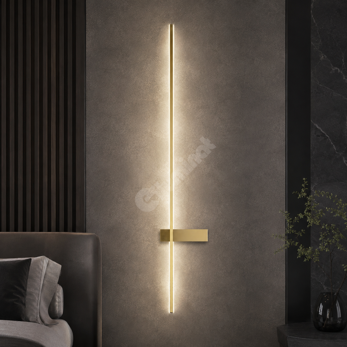 Aplica LED ARCO Gold 90cm CCT Echivalent 150W Premium