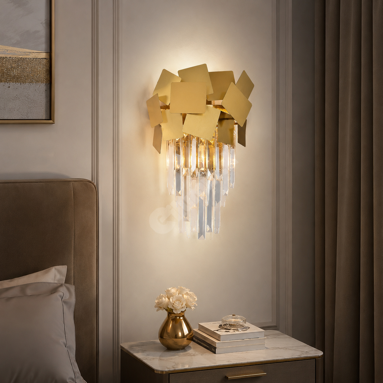 Aplica Perete Cristal Modern Line Troy Mat