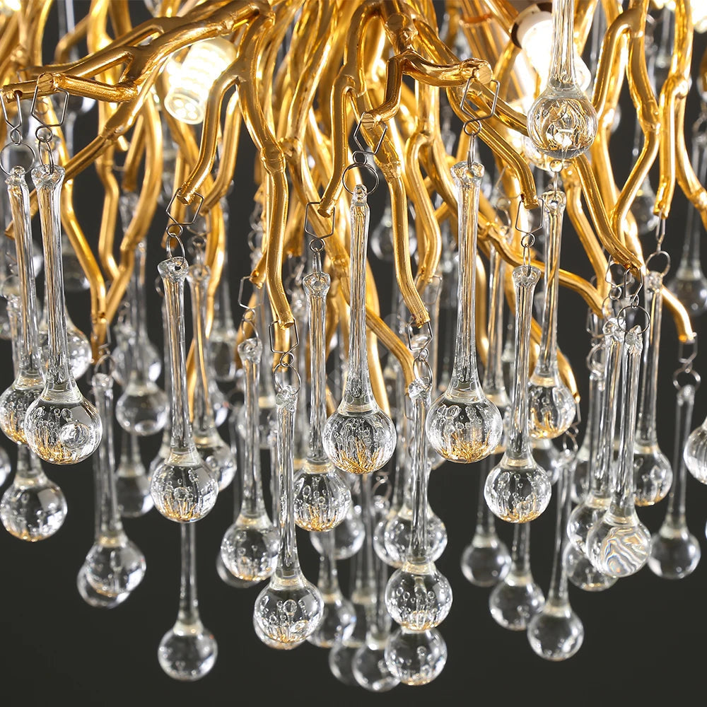 Candelabru Cristal LUXURY Golden Tears 40CM
