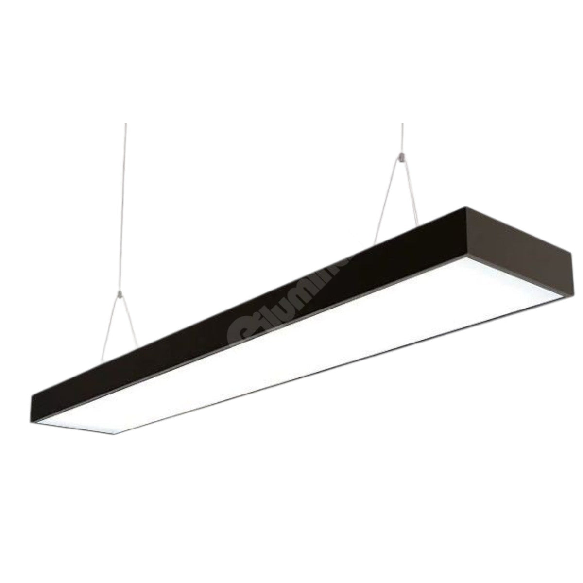 Corp Iluminat LED BRILLOX 120W 120x30 cm Suspendat/Aplicat Negru