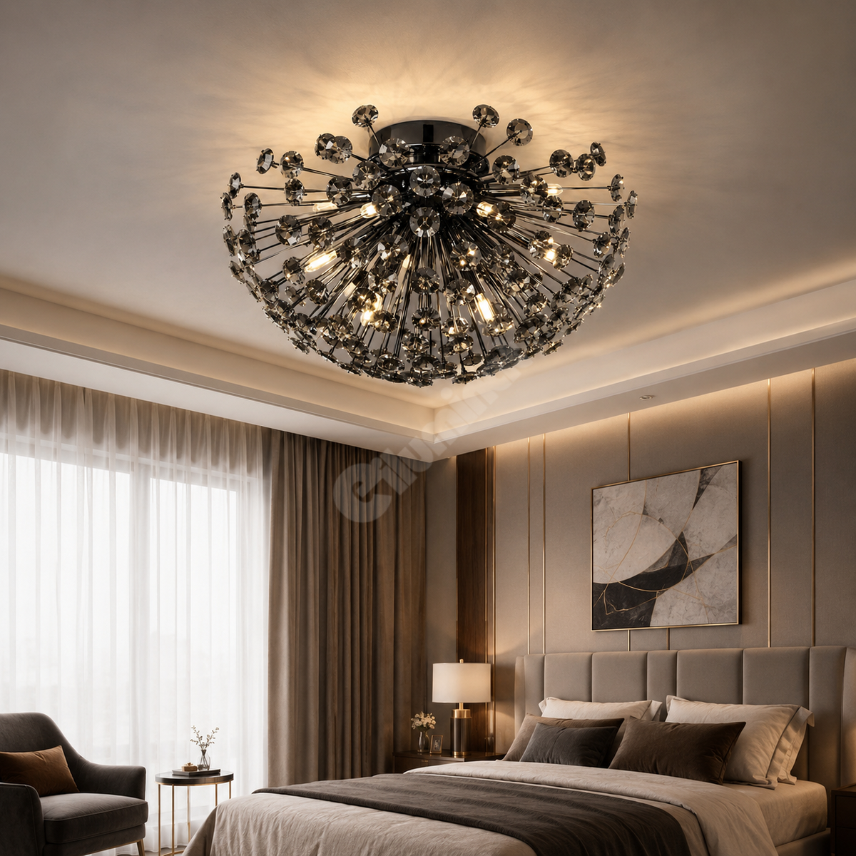 Lustra Aplicata Crystal Dandelion Black (Copy)