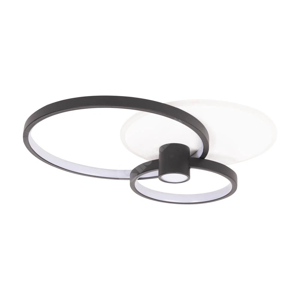 Lustra LED Horus RINGS Black+White 4550lm CCT
