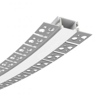 Profil Banda LED Flexibil Incastrat sub Tencuiala 2M PROFIL INCASTRABIL / ALUMINIU NATUR LED Strips