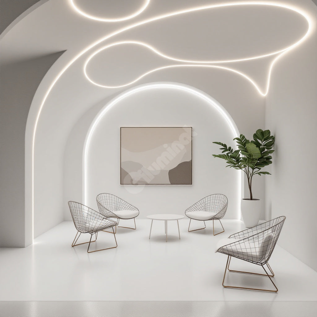 Profil LED Flexibil 2 Metri Incastrat sub Tencuiala LED Strips