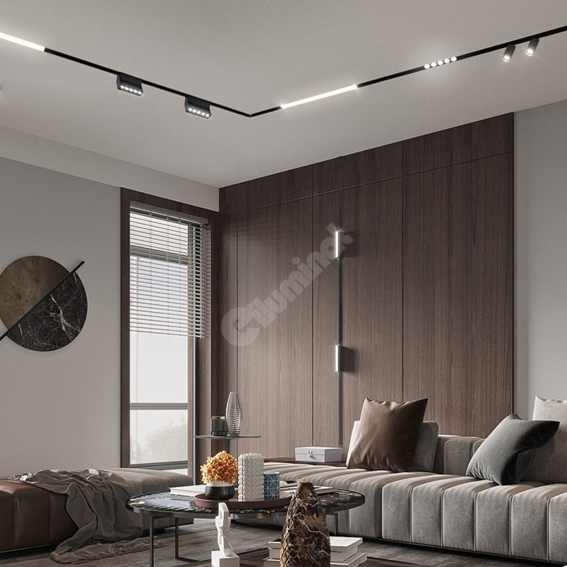 Spot Led 12W Magnetic Negru Pliabil Track Light