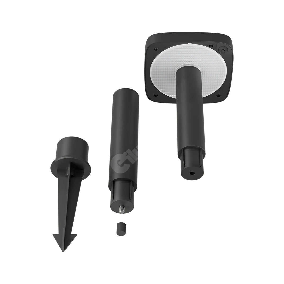 Stalpisor de Gradina cu Incarcare Solara si Senzor Spike Black IP65 47.5CM