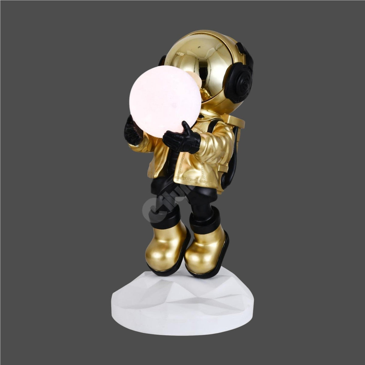 Statueta Decorativa Astronaut 75CM cu RGB Touch Gold - RESIGILATA R3 -