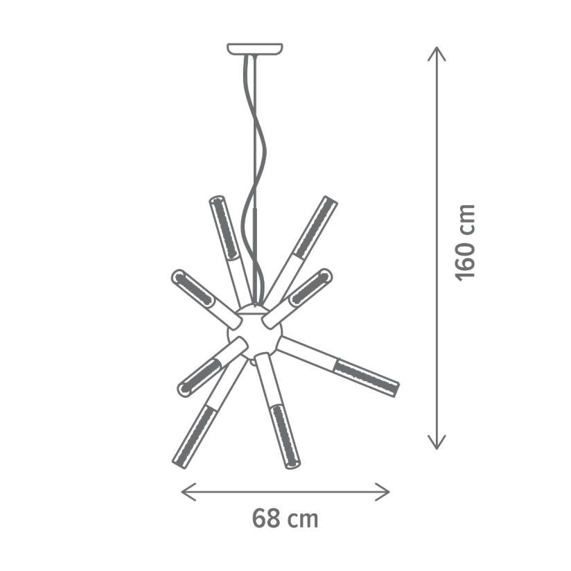 Pendul LED EIRENE Unique 60W Gold Echivalent