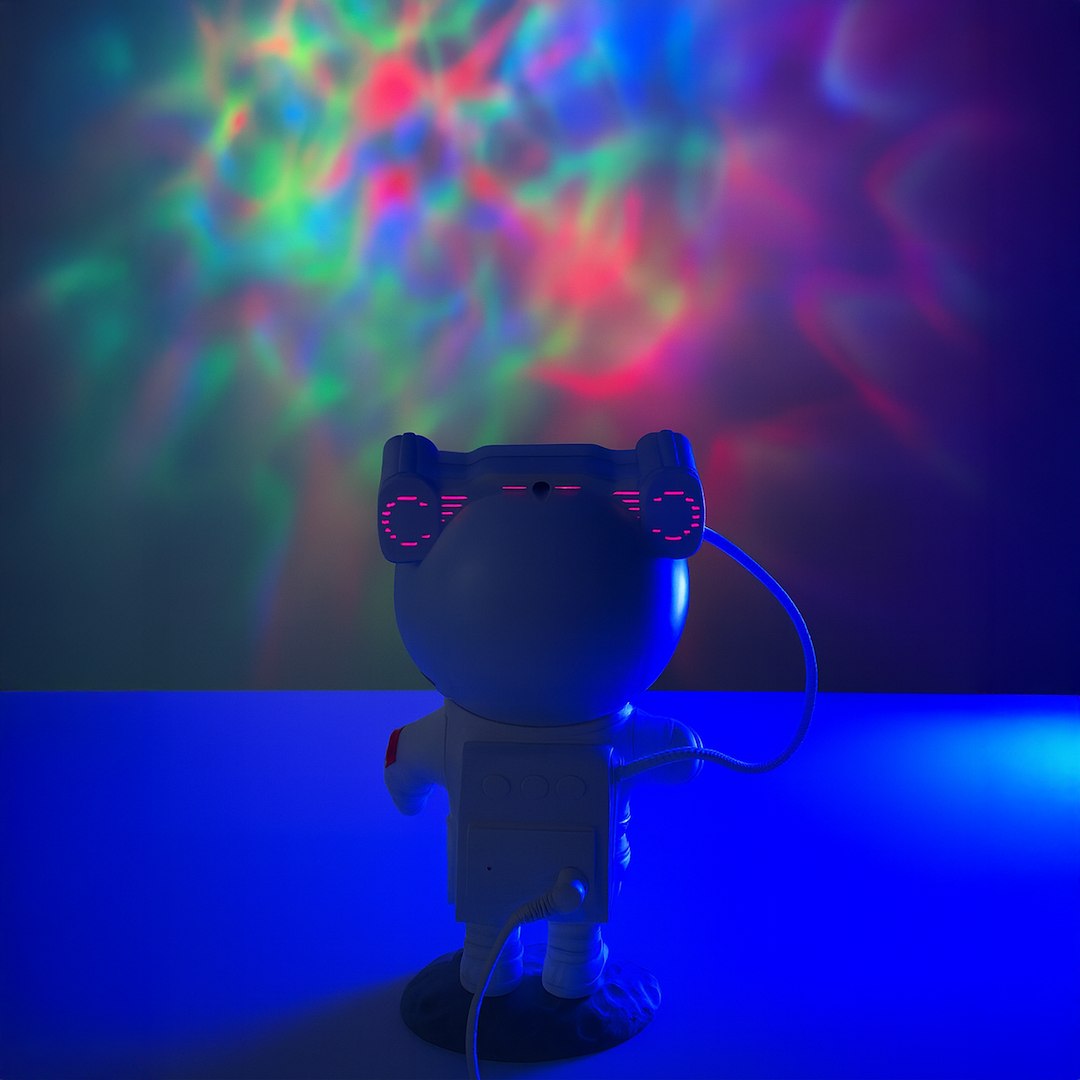 Mini Astronaut Proiectie Galaxie Nebuloasa LED cu Telecomanda