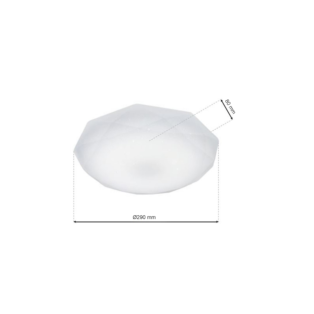 Plafonieră LED Hex Rotunda White Premium