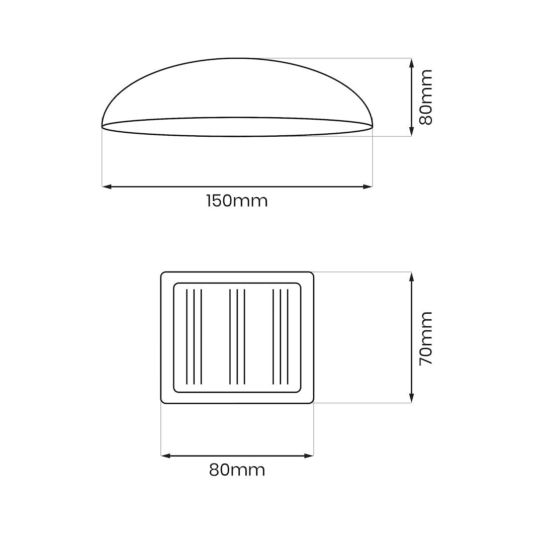 Lampa LED RGB Hemi cu Incarcare Solara Premium - Diverse Culori IP44