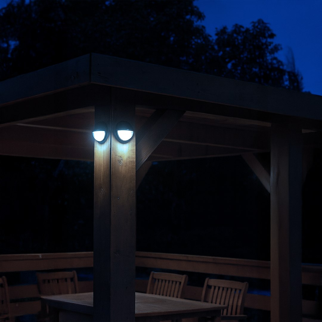 Aplica LED MOKE Premium Solara Exterior 6000K