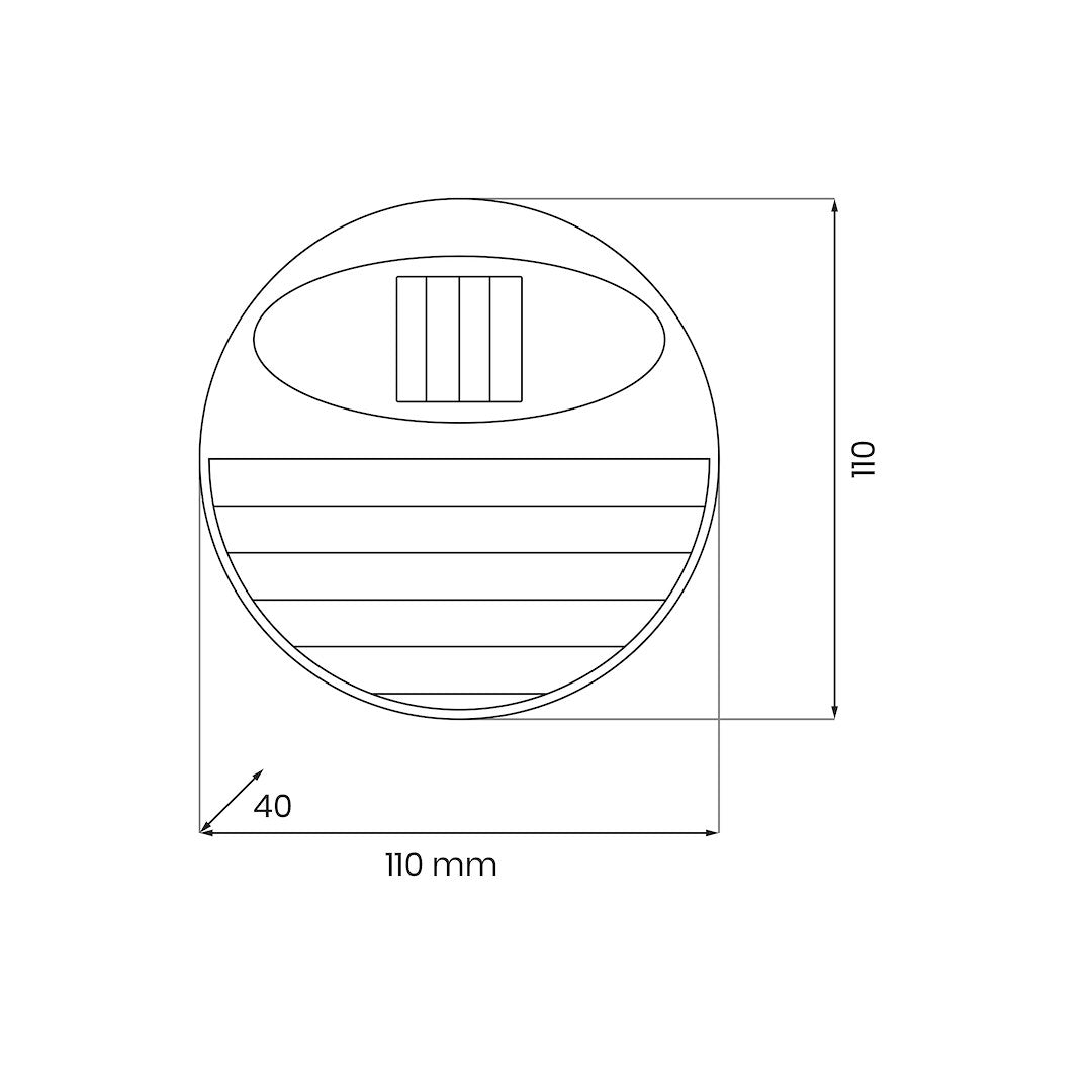 Aplica LED MOKE Premium Solara Exterior 6000K