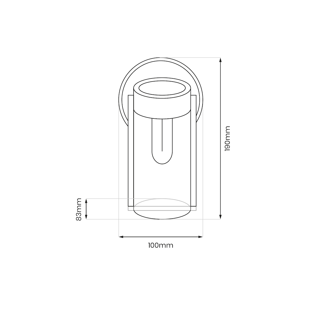 Aplica LED Vivi Premium Solara Exterior 3000K
