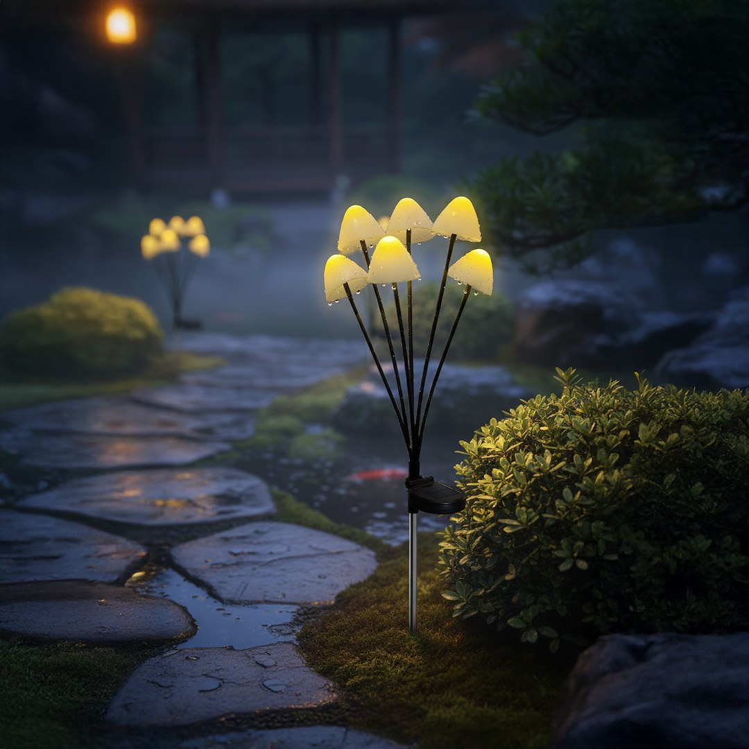 Lampa LED Mushroom cu Incarcare Solara Premium IP44