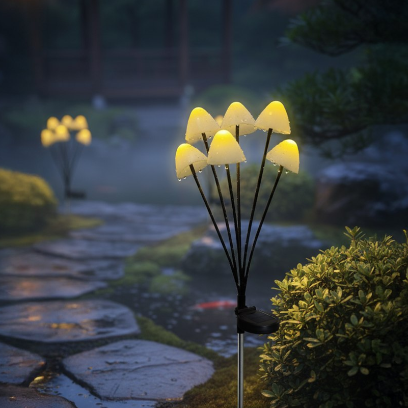 Lampa LED Mushroom cu Incarcare Solara Premium IP44