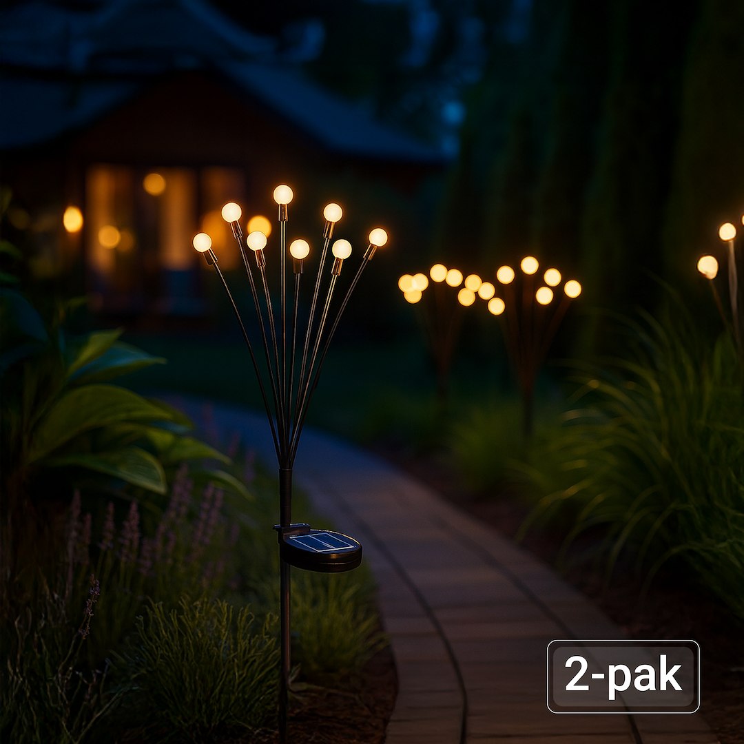 Set 2 x Lampa LED Multi cu Incarcare Solara Premium IP44