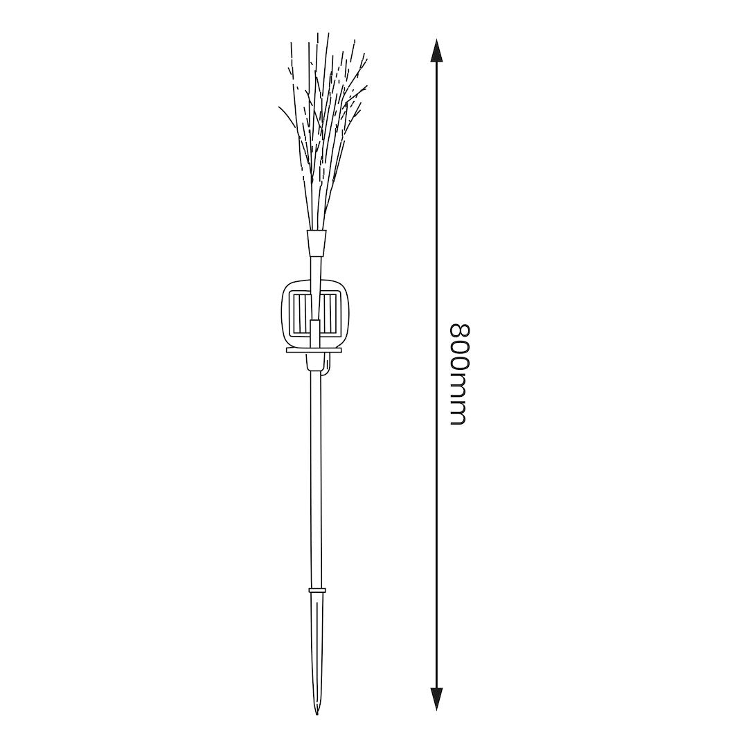Lampa LED Fiber cu Incarcare Solara Premium IP44