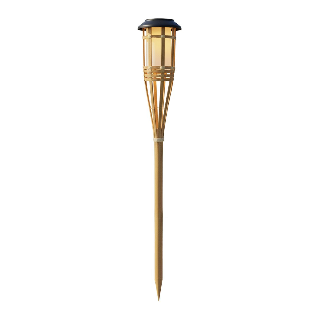 Stalp de Gradina Bambu cu Incarcare Solara 56CM Premium