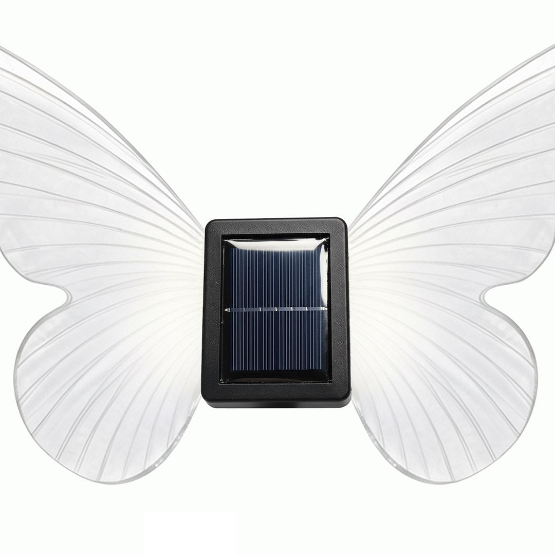Stalp de Gradina LED Butterfly cu Incarcare Solara 24CM Premium