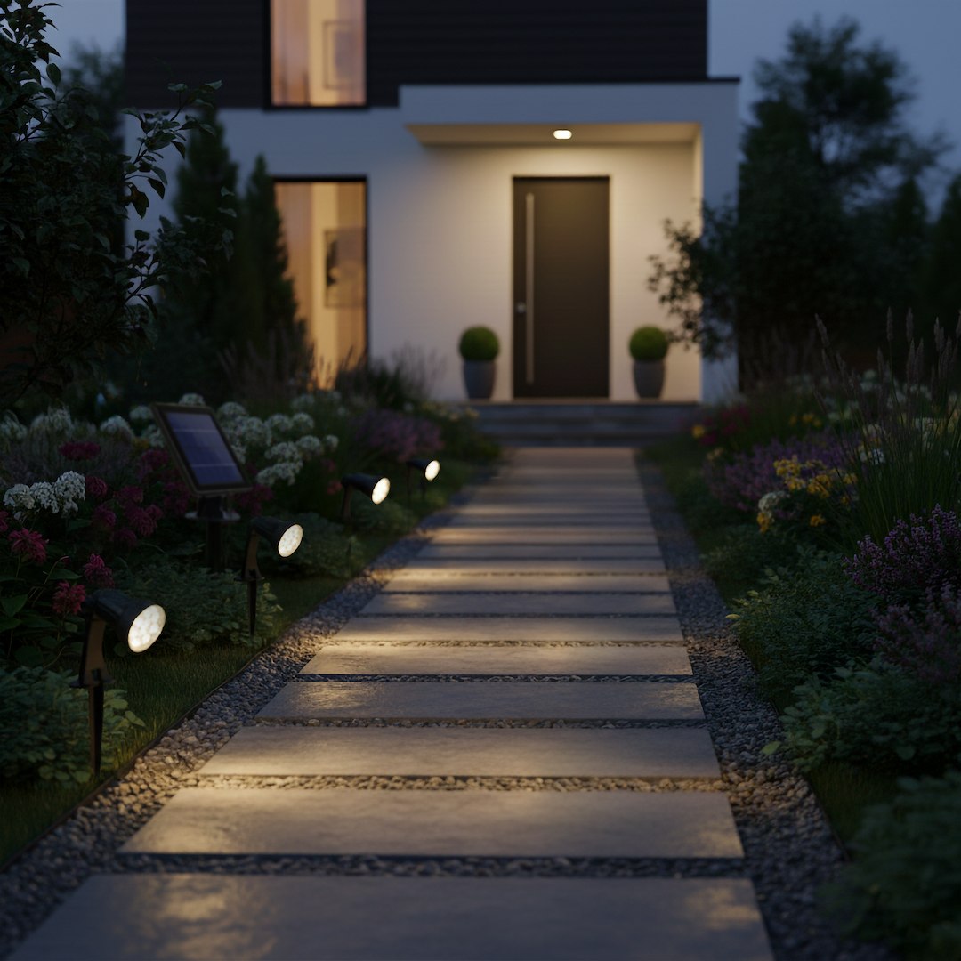 SET 4 x Lampa LED Bush cu Incarcare Solara 64CM Premium