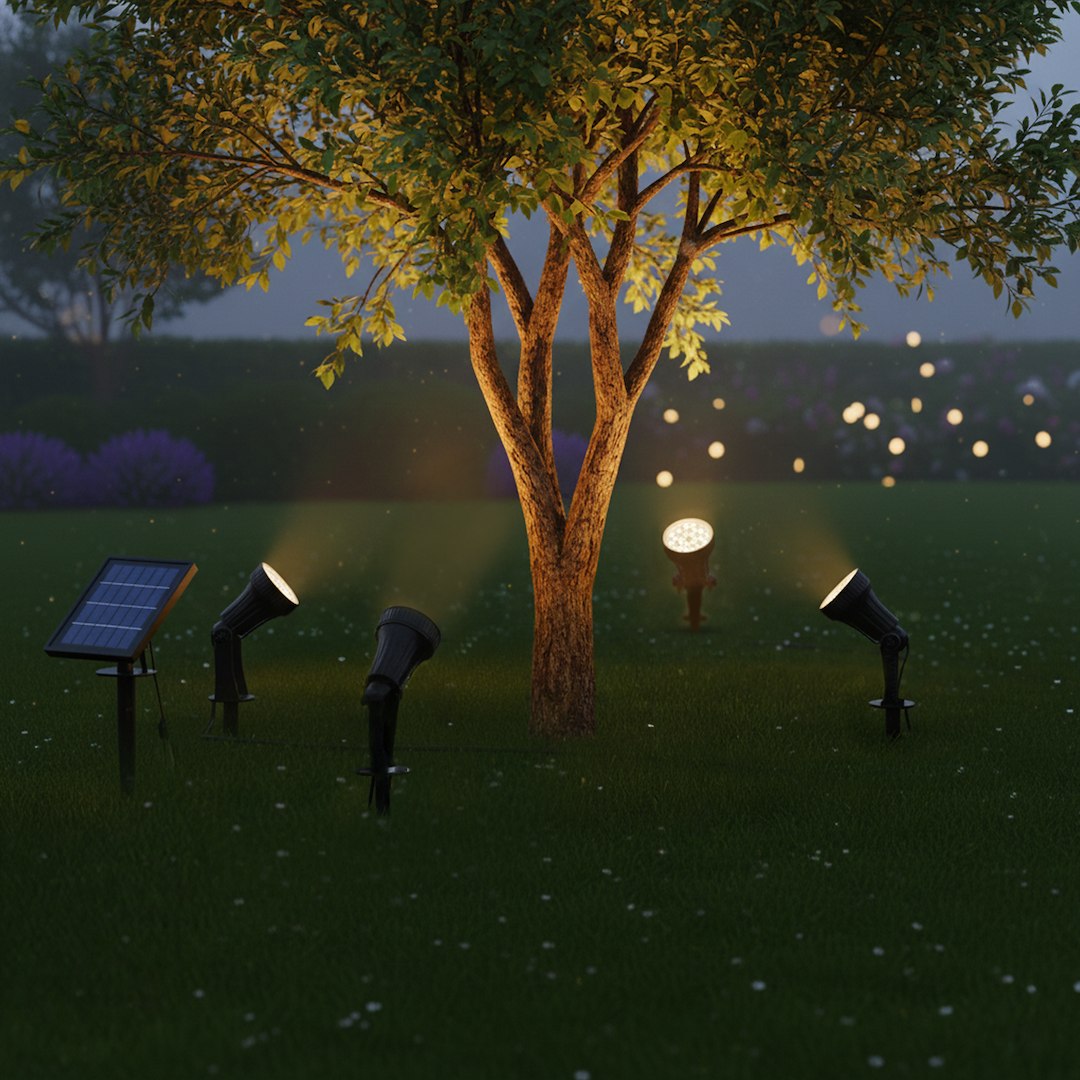 SET 4 x Lampa LED Bush cu Incarcare Solara 64CM Premium