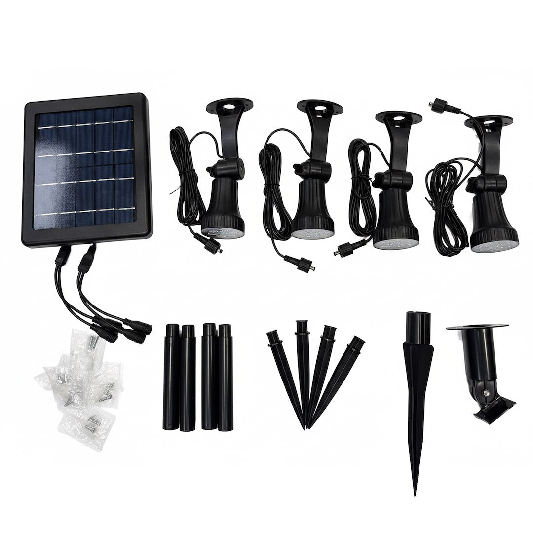 SET 4 x Lampa LED Bush cu Incarcare Solara 64CM Premium