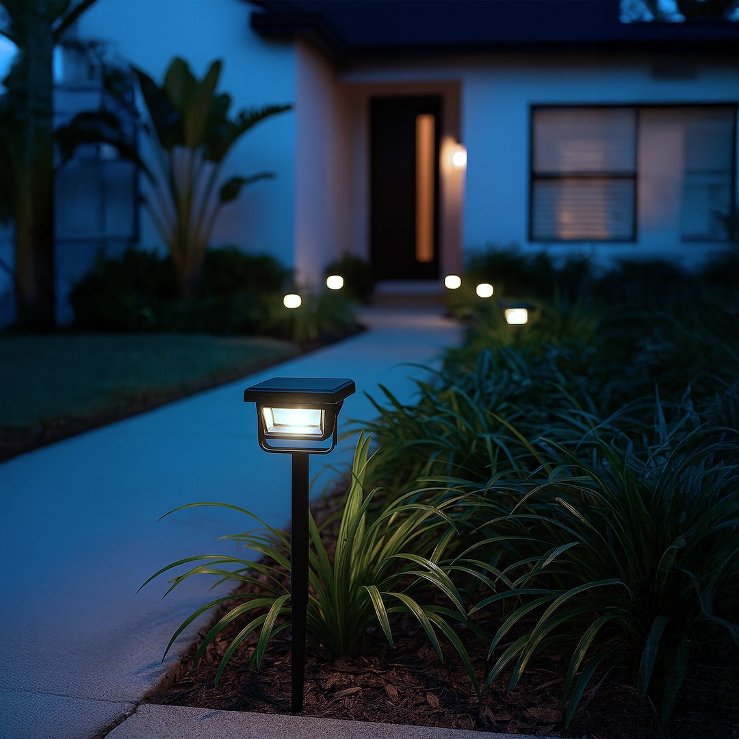 Lampa LED Point cu Incarcare Solara 36CM Premium