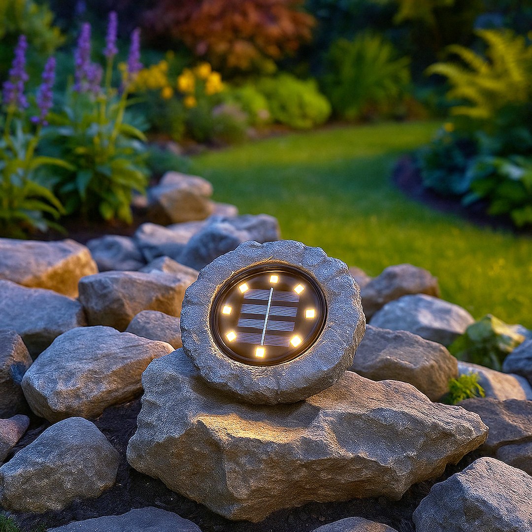 Lampa LED Rock cu Incarcare Solara Premium