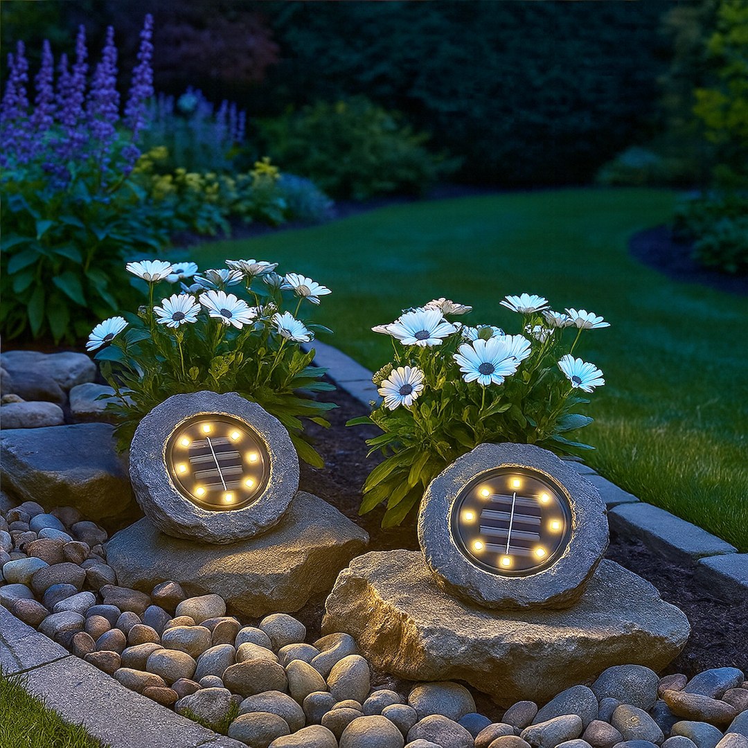 Lampa LED Rock cu Incarcare Solara Premium
