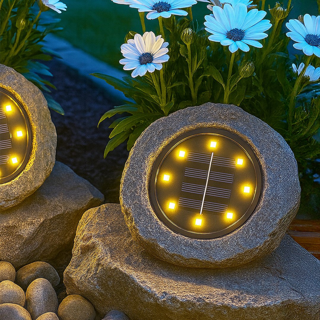 Lampa LED Rock cu Incarcare Solara Premium