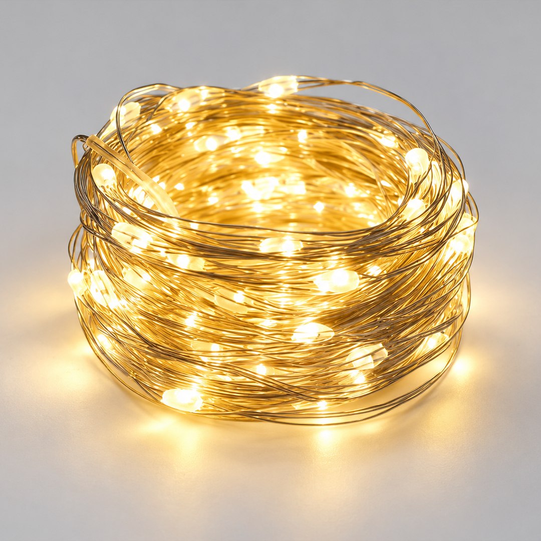 Instalatie LED Liniara 100 LED-uri 10M | USB-A | 2700K