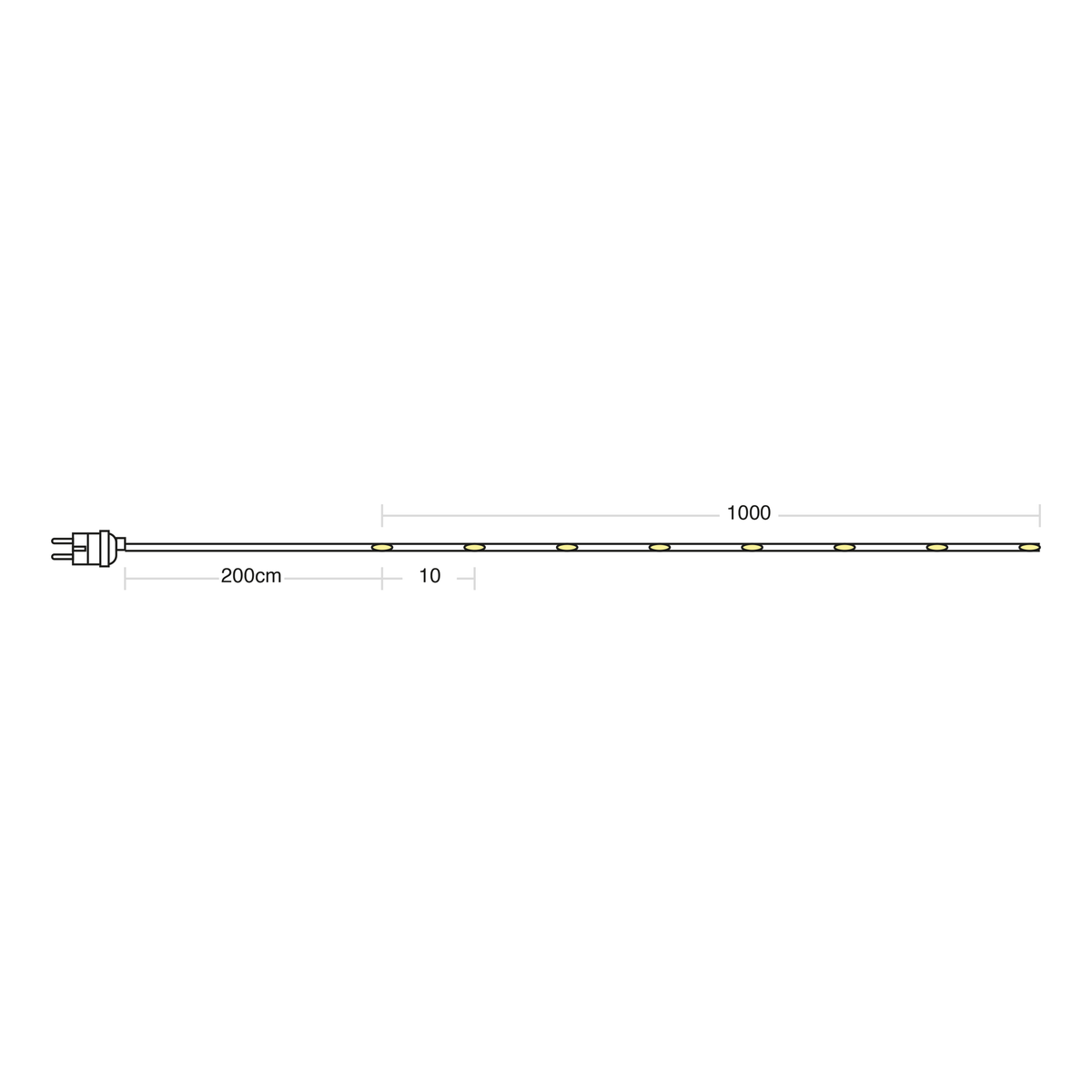 Instalatie LED Tip Sarpe 200 LED-uri 10M | 9 Moduri | 2200K + RGB | IP44