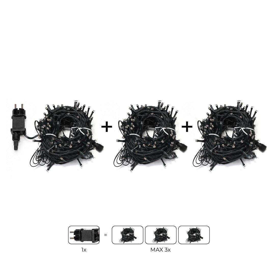 Instalatie LED Liniara 200 LED-uri 10M | Interconectabila | 2000K + 6000K | IP44