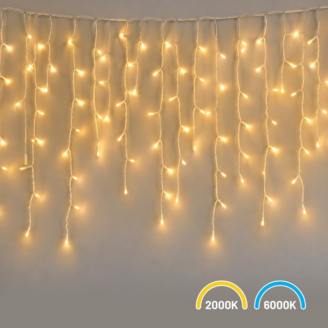 Instalatie LED Perdea 200 LED-uri 5M x 0.7M | IP44 | 2000K + 6000K