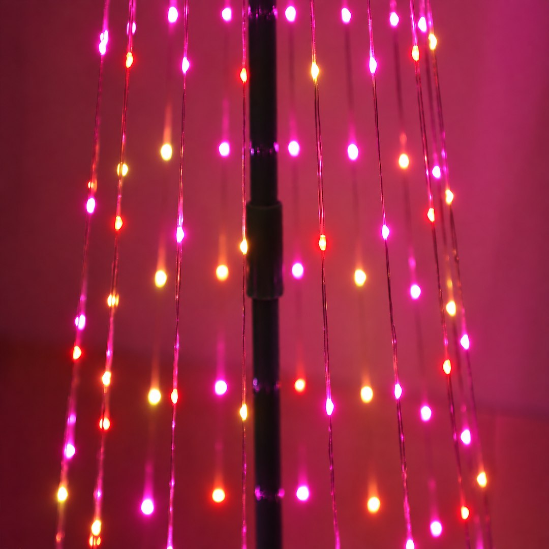 Brad LED RGB SMART de Craciun Verde 180CM | 360lm | Telecomanda | IP44